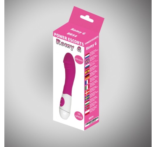 Romy g pink 20 cm silicone vibrating 10 speed